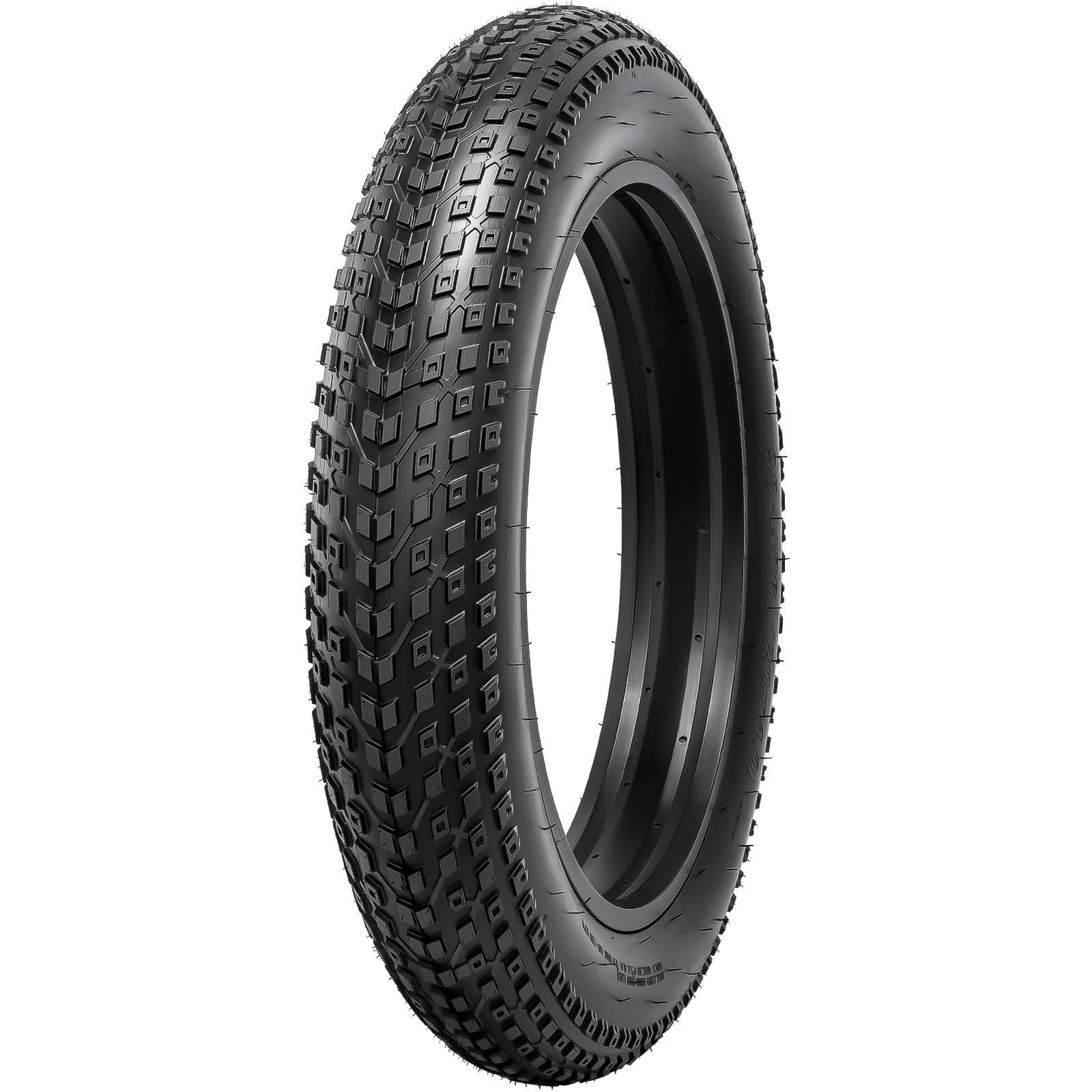 YunSCM 2x 20 Zoll Fatbike-Reifen 20x4.0 + 2 Schläuche - Faltbar, Für E-Bikes, Mountainbikes