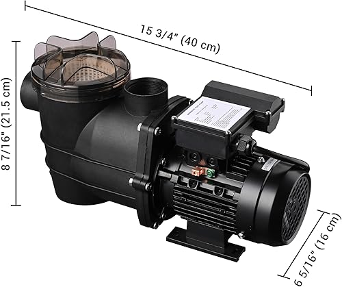 Miniatura 6 de Yescom Motor de bomba de piscina de 34 HP 2640GPH por encima del suelo wfiltro para filtro de arena