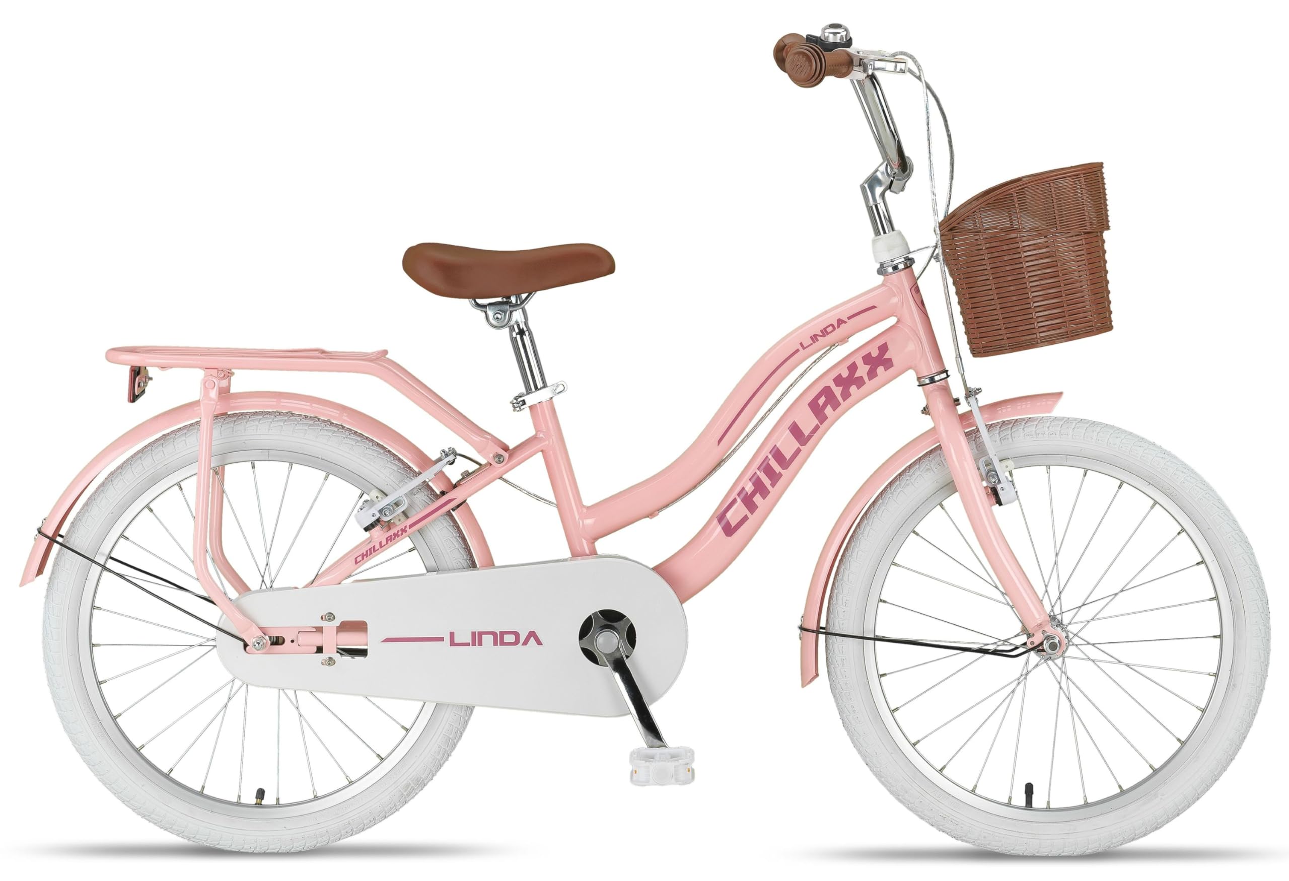 Chillaxx Bici Linda Premium per bambini City Bike da 20 pollici, per ragazze, ragazzi, olandese City Bike per bambini, adatta per 6,7, 8, 9, 10, 11 anni