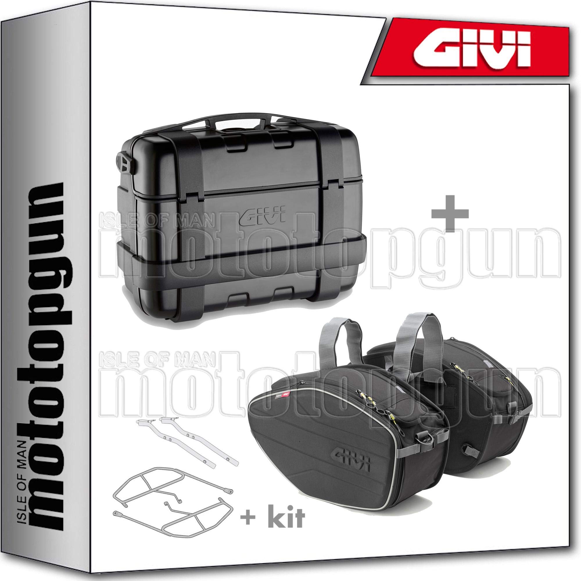 1 Paar Givi EA 127 Easy-T Erweiterbare Satteltaschen - Motorrad-Ersatzteile Und Motorradzubehör