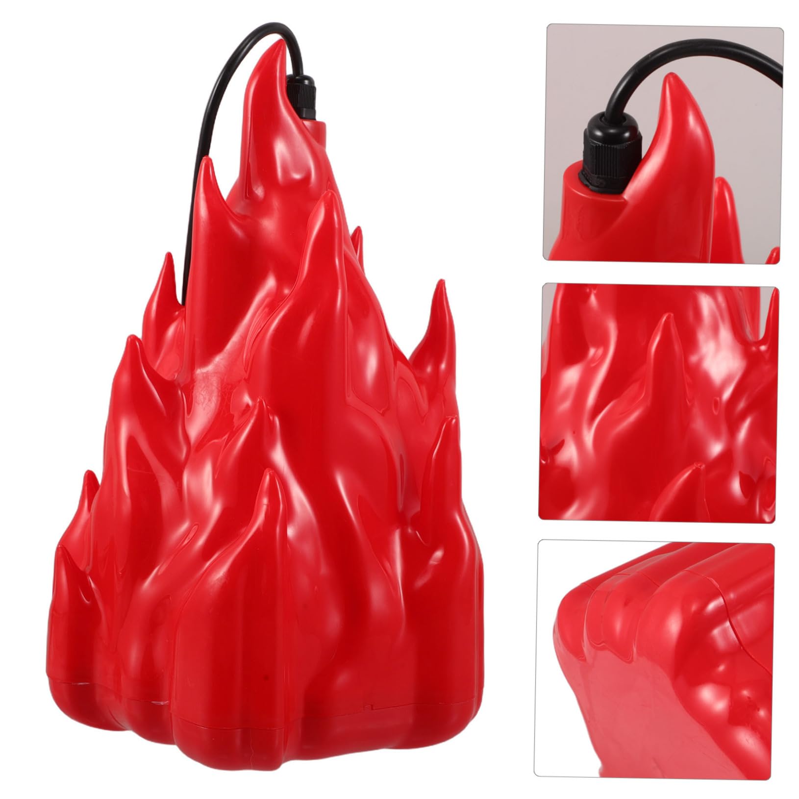 Gatuida Lampada Fiamma Elettrica Finta LED Fiamme Tremolanti Realistiche Luce Notturna Forma di Fuoco Finto Decorazione per Stufa LED Luce D’atmosfera Fiamme per Campeggio in Casa e Feste