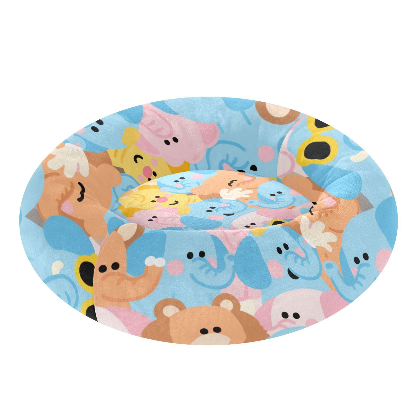 Lit pour chien et chat XS motif dessin animé clair