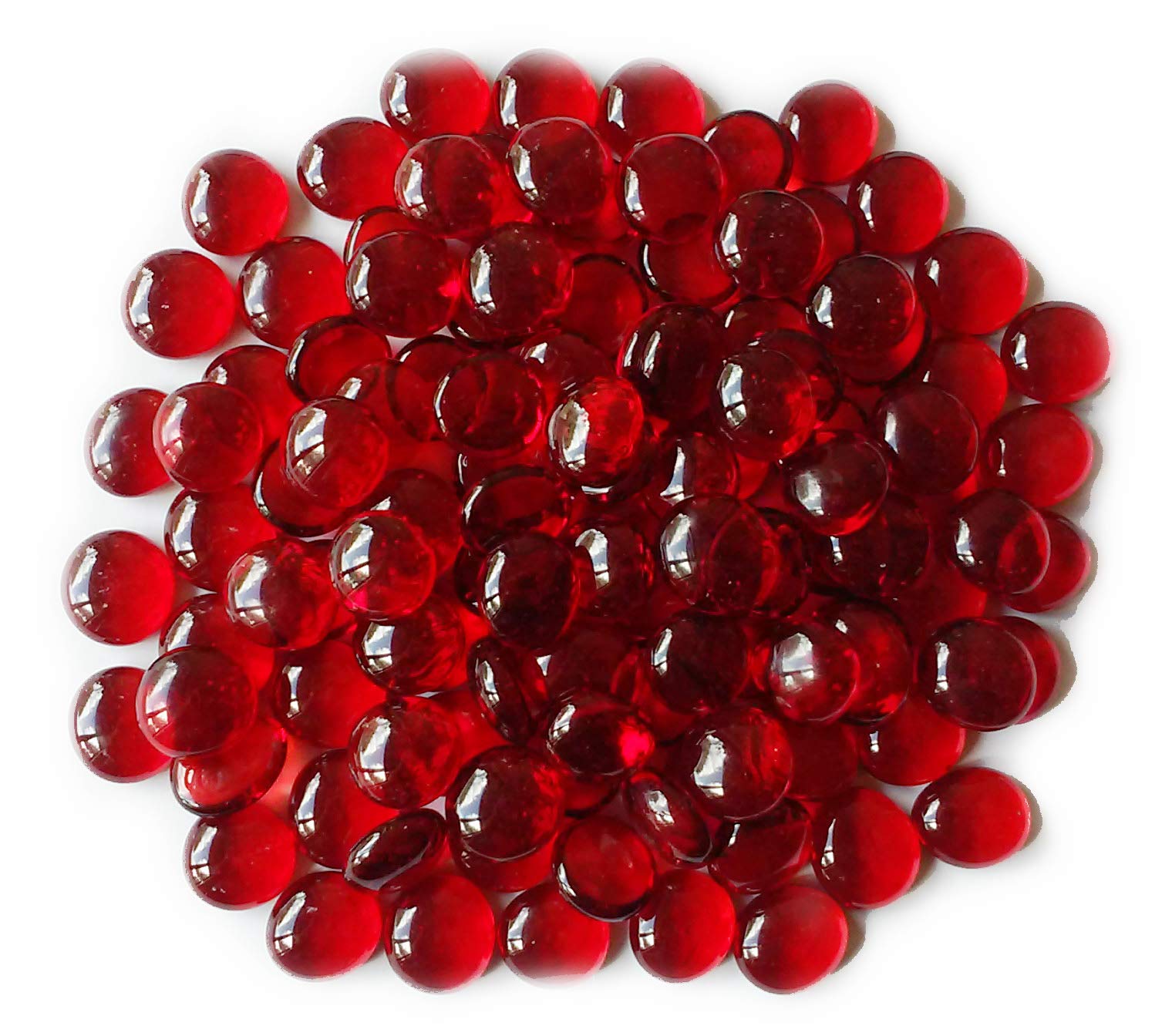 Miracolors - Vase Fillers - Glass Gems … (5 LB, Red Medium)