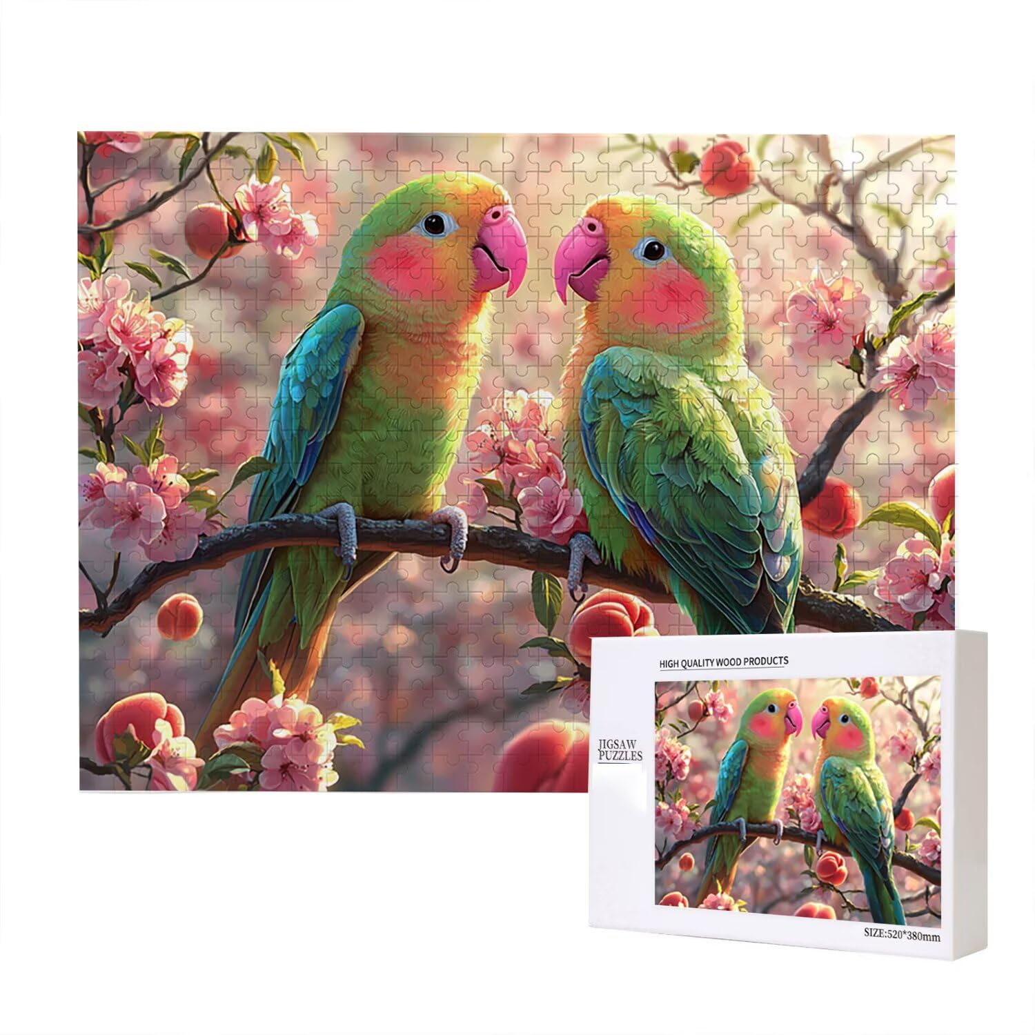 Jigsaw Puzzle, 1000 Pezzi Puzzle Classici, Uccello D'Amore Puzzle Rilassamento Intelligence, Mpossibile Difficile Puzzle Impegnativo per Adulti Puzzle Gioco Familiare, Regalo per Amore Amico fr0-783