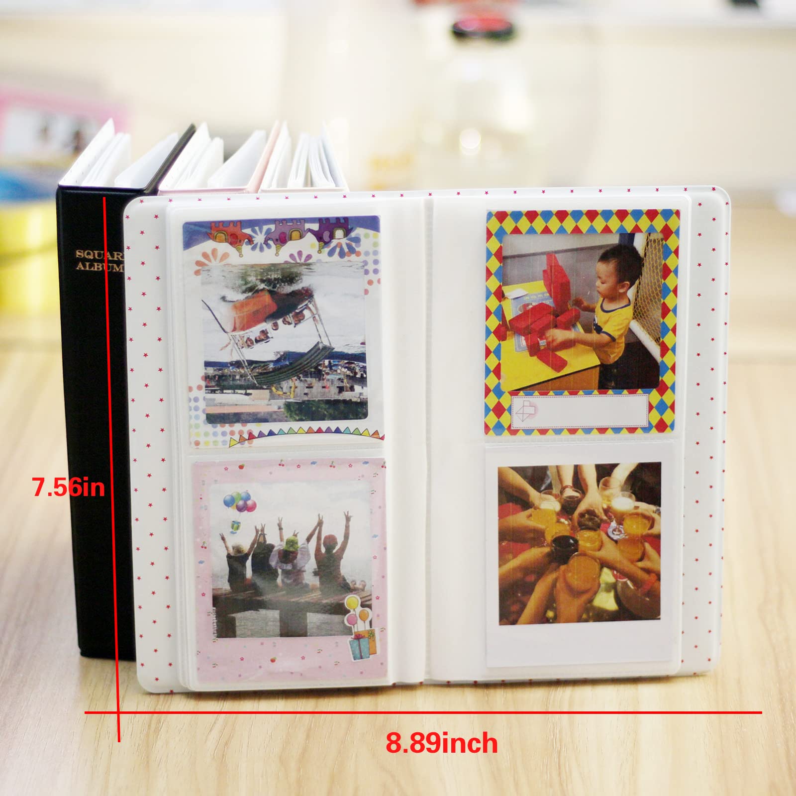 64-Pocket Photo Album For Fujifilm Instax Square SQ Series - Holds SQ6, SQ10, SQ20