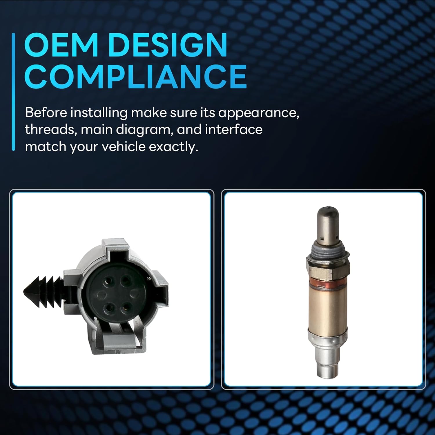 Oxygen Sensor Upstream Compatible with Chrysler PT Cruiser 300M Concorde Intrepid & Dodge Intrepid Replace # SG1824