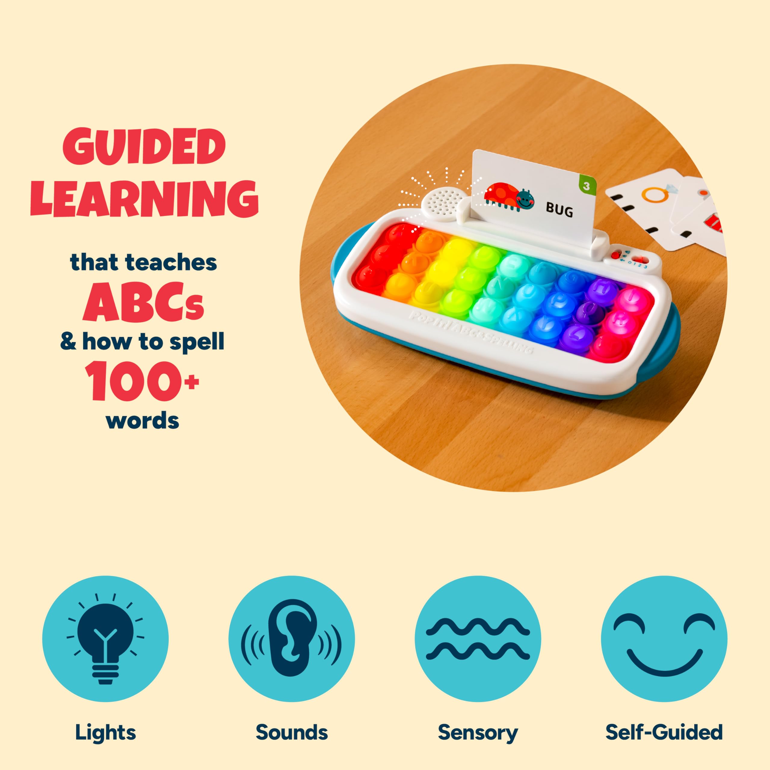 Chuckle & Roar Pop It! ABC & Spelling Keyboard : Amazon.sg: Toys