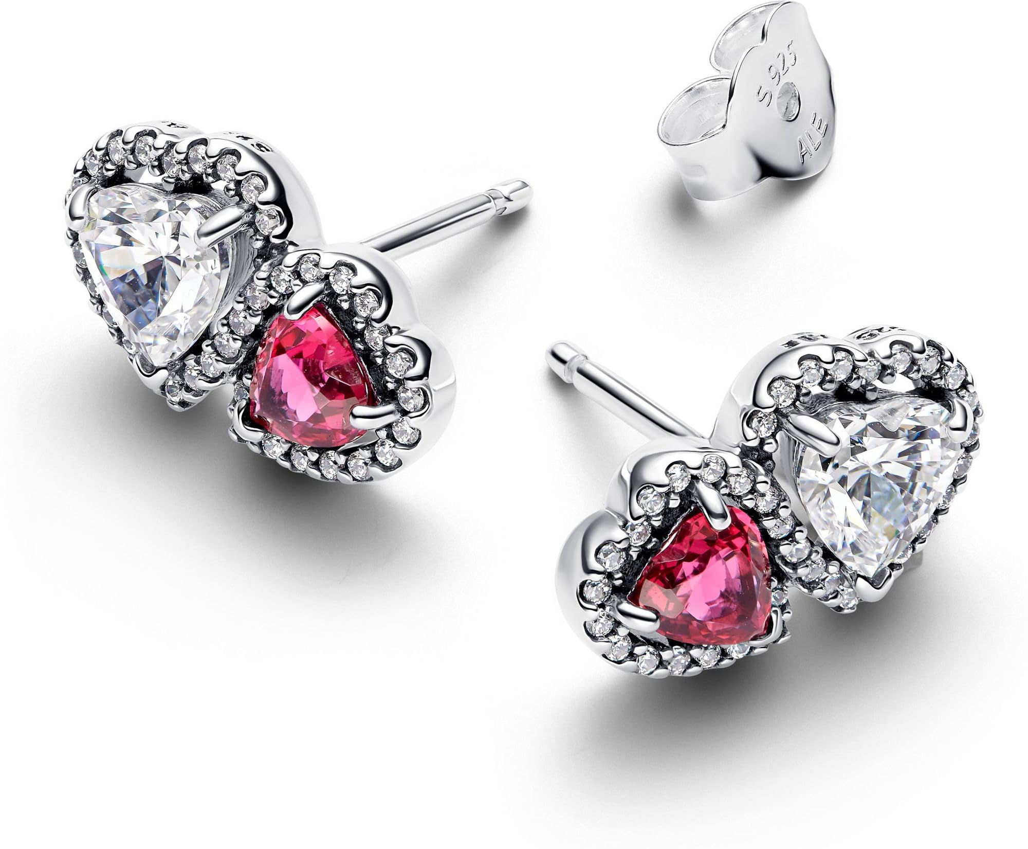 Pandora 293633C01 Zeitlose Knopf-Ohrringe