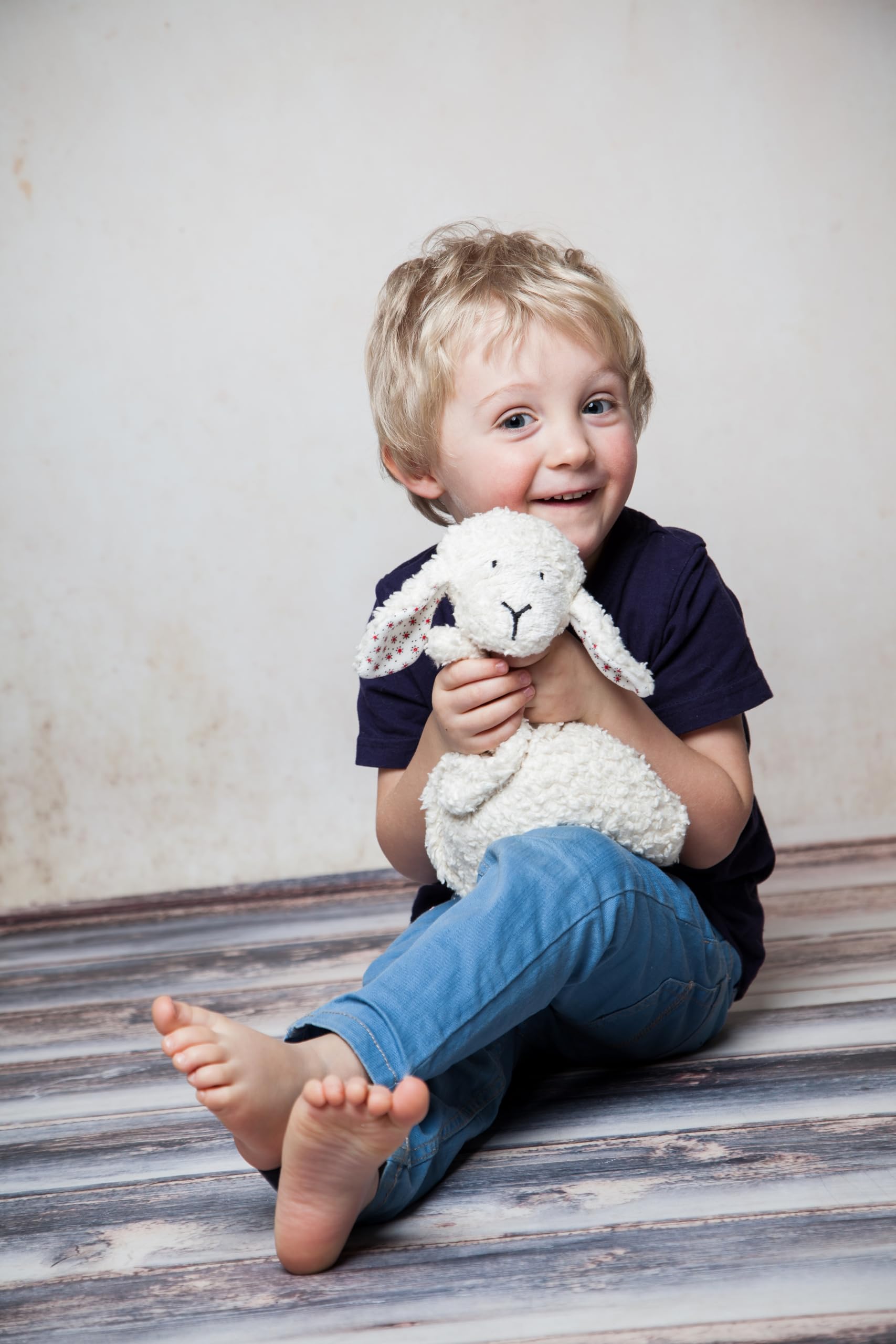 Efie Kirschkern-Bio-Wärmekissen „Schäfchen“ – 100% Baumwolle (kbA), handgefertigt in Deutschland, wohltuende Wärme für Babys & Kinder