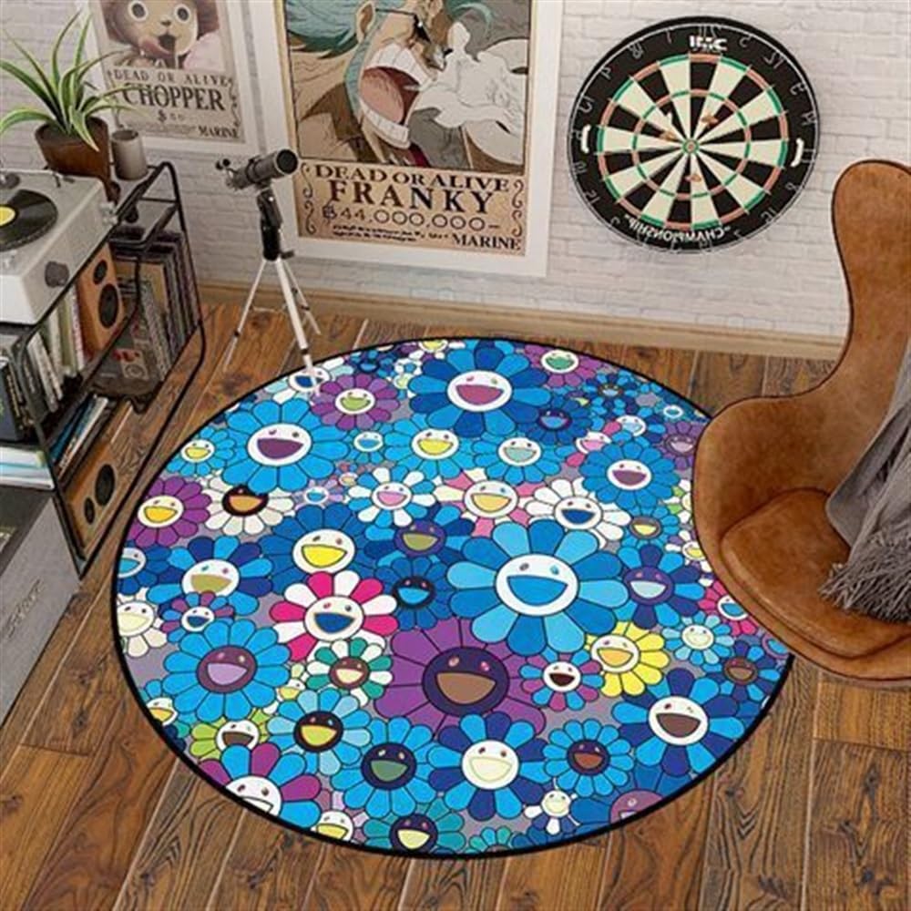 Amazon.com: DIKFENS 48Inch Takashi Murakami Rug - Colorful Flower