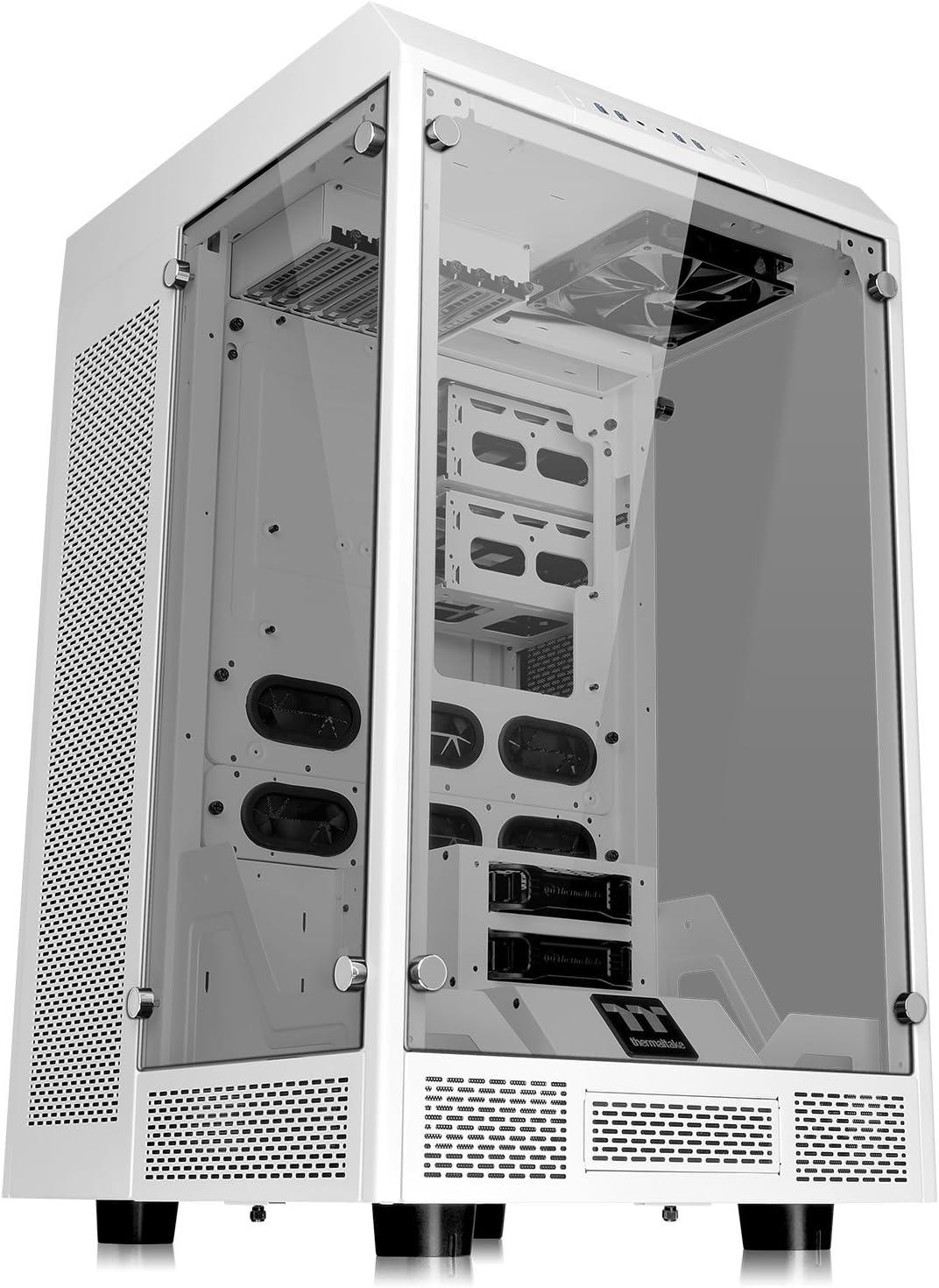 Thermaltake The Tower 900 Snow Edition Computer Case Full-Tower White – Computer Case (Full-Tower, PC, SGCC, Tempered Glass, ATX, EATX, Micro-ATX, Mini-ITX, White, Home/Office)