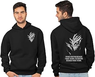 be crazy Men’s Graphic Printed Hoodie | Premium Cotton Fleece Pullover | Oversized Unisex Streetwear | Japanese Art Inspired Design | DTF Print Hoodie-picture-27