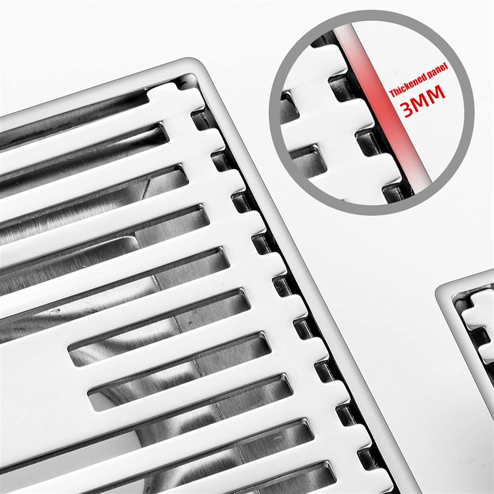 Scarico doccia quadrato in acciaio inox