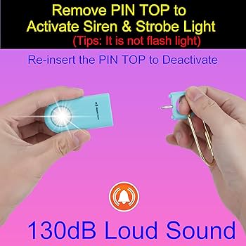 Amazon.com: 130dB Personal Safety Alarm Strobe Light. Loud Sound