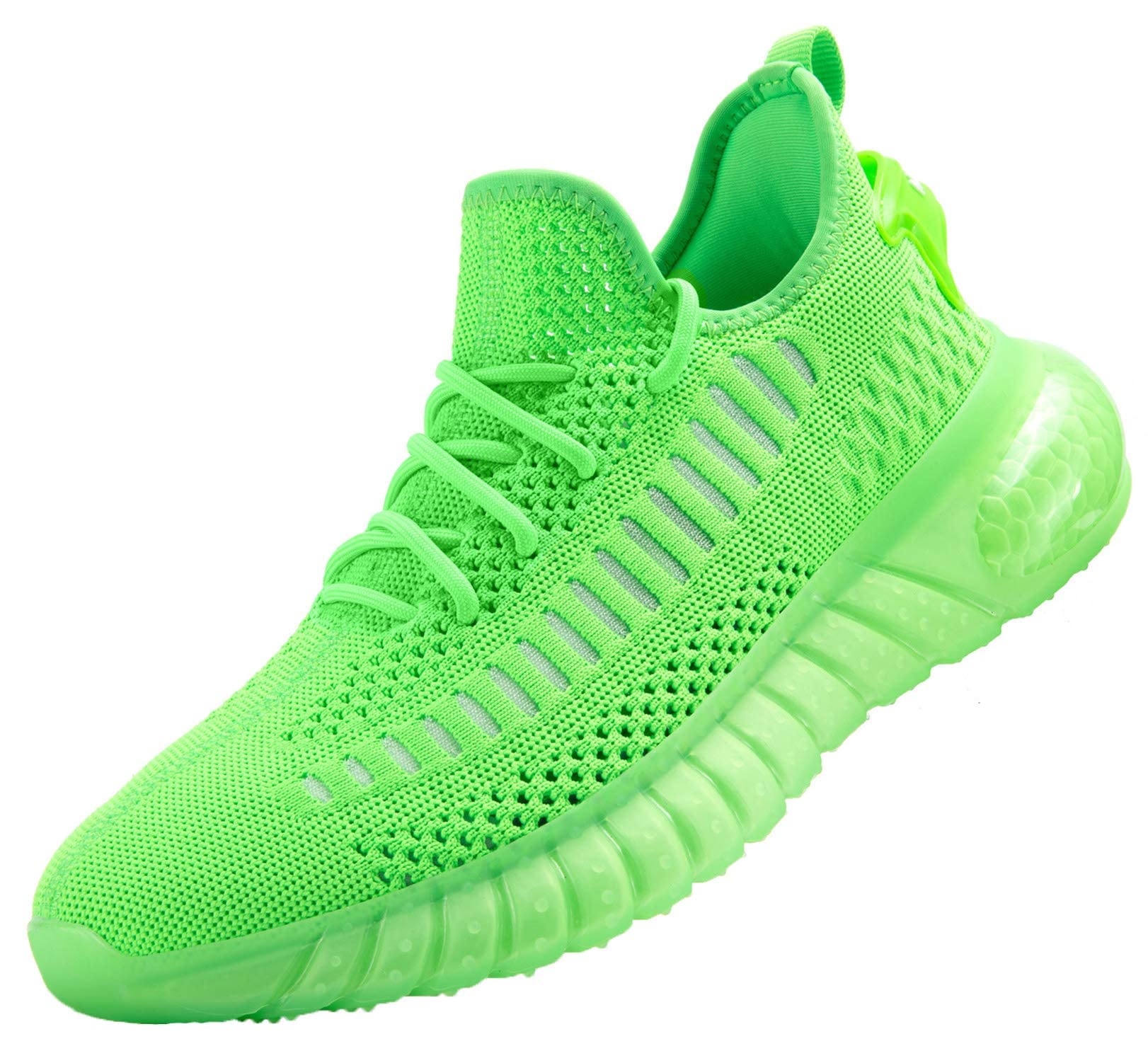 Sponsored Ad - CUYIOM Men's Athletic Walking Shoes Outdoor Running Shoes Slip on Fashion Sneaker Green