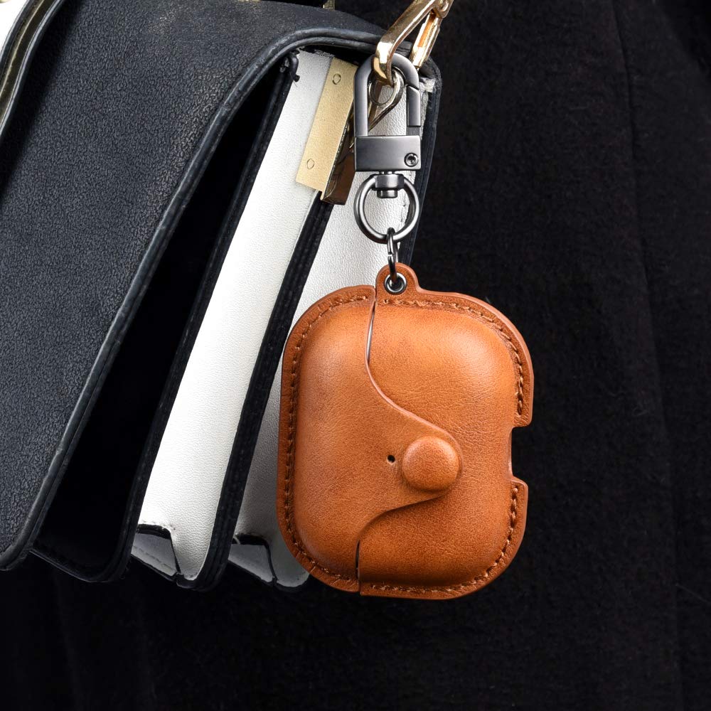 AirPods with Wireless Charging Case+革ケース Amazon.com: Genuine Leather Case AirPods Pro Case, for Apple
