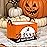 ASKETAM Halloween Basket Gift Cute Pumpkin Ghost Parties Decor Kid Trick or Treat Basket for Boys and Girls Rectangular Storage Bin Box (Witch)