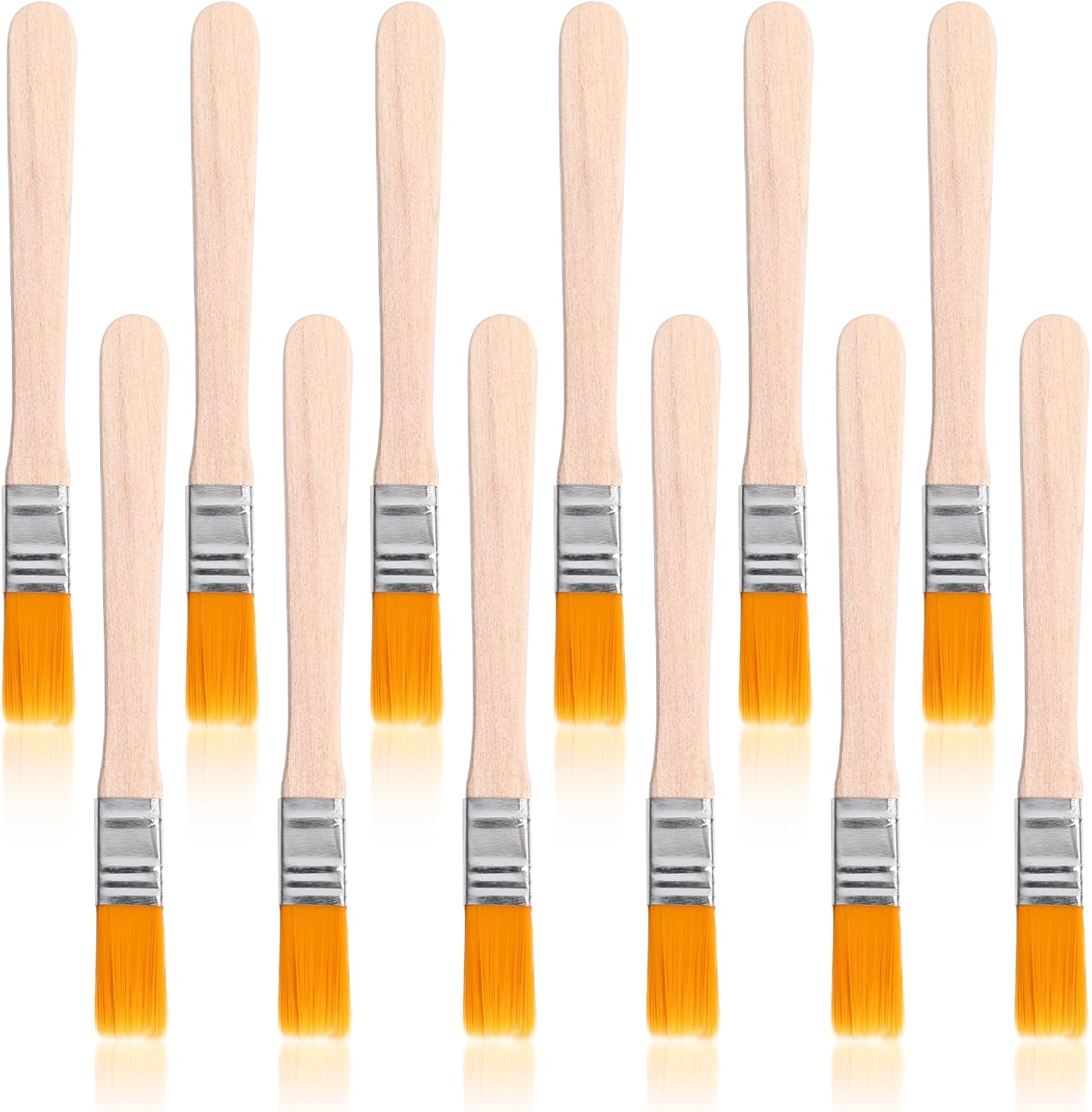 12 Pcs 5 x 0.5inch Paint Brush, Trim Painting Tool, Small