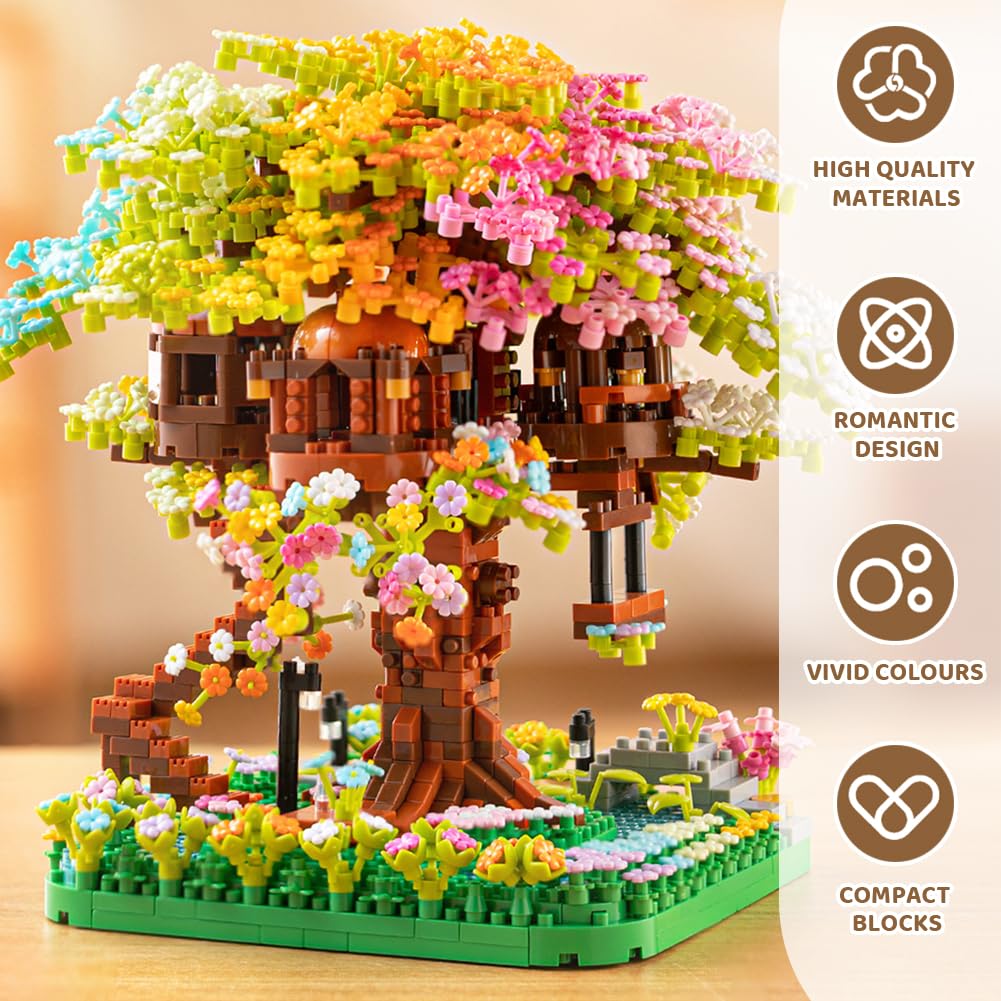 Sakura Tree House Building Block Set - Image 4