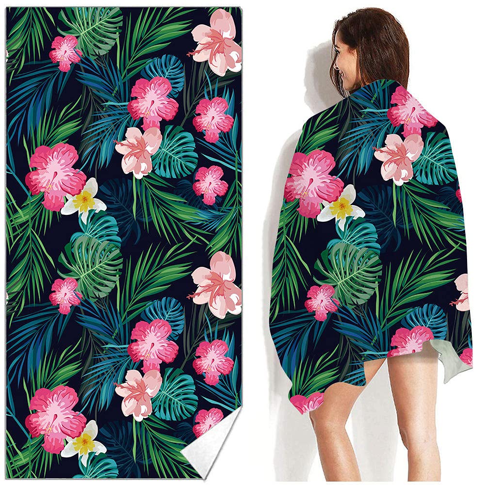 Telo Spiaggia Microfibra 80x180cm - Asciugatura Rapida, Leggero, Con Borsa Rete - Foto 10