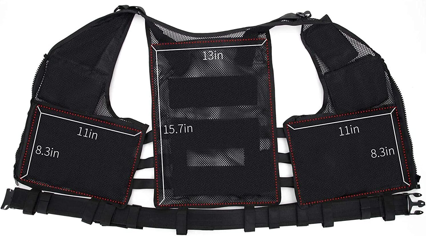 GLORYFIRE Tactical Vest Modular Assault Vest Law Enforcement Vest Adjustable Lightweight Breathable Combat Training Vest : Sports & Outdoors