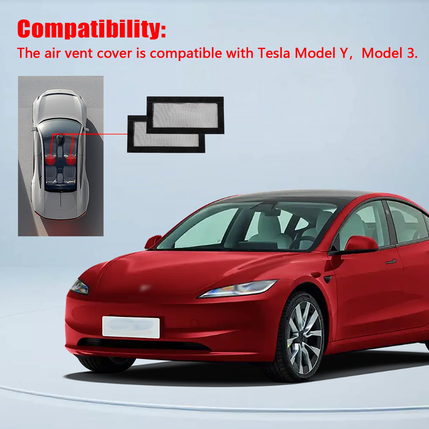 YIXISI 2 Sztuk Osłona Otworu Wentylacyjnego Pod Siedzeniem, Osłona Otworu Wentylacyjnego Pod Siedzeniem do Ochrony, Kompatybilna z Tesla Model 3 Model Y