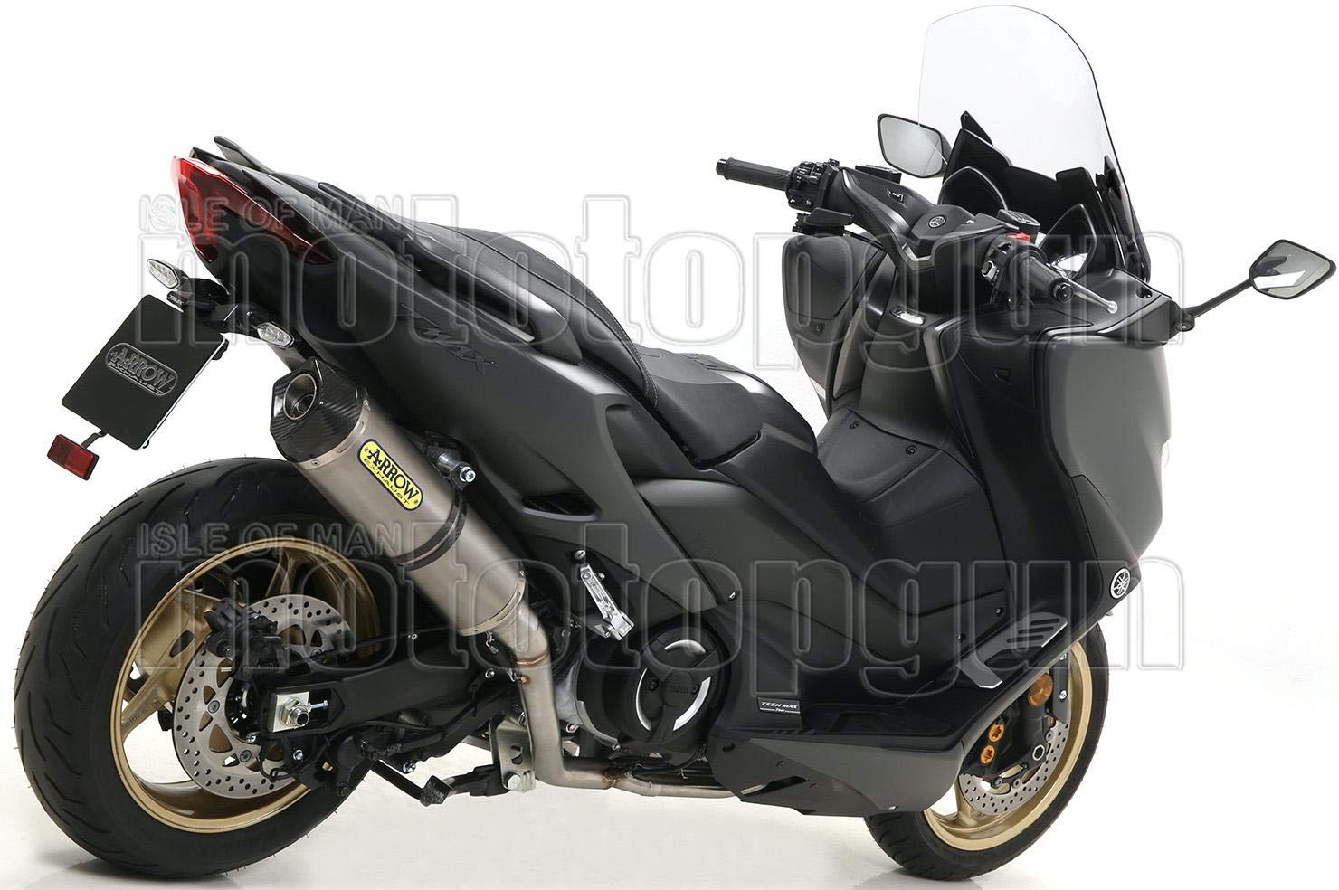 arrow 73514AK tubo de escape homologado race-tech aluminio fondo carby compatible con yamaha tmax t-max 560 2022 2023 2024 mototopgun