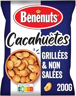 Benenuts Cacahuètes Grillées Non Salées, 200g