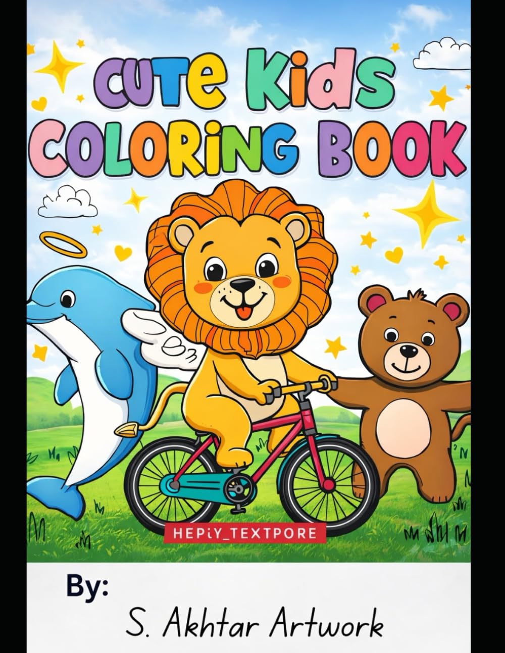 Cute & Happy Animals Coloring Book for Kids: Simple, Fun & Adorable Coloring Pages for Toddlers and Preschool Kids Ages 3–6