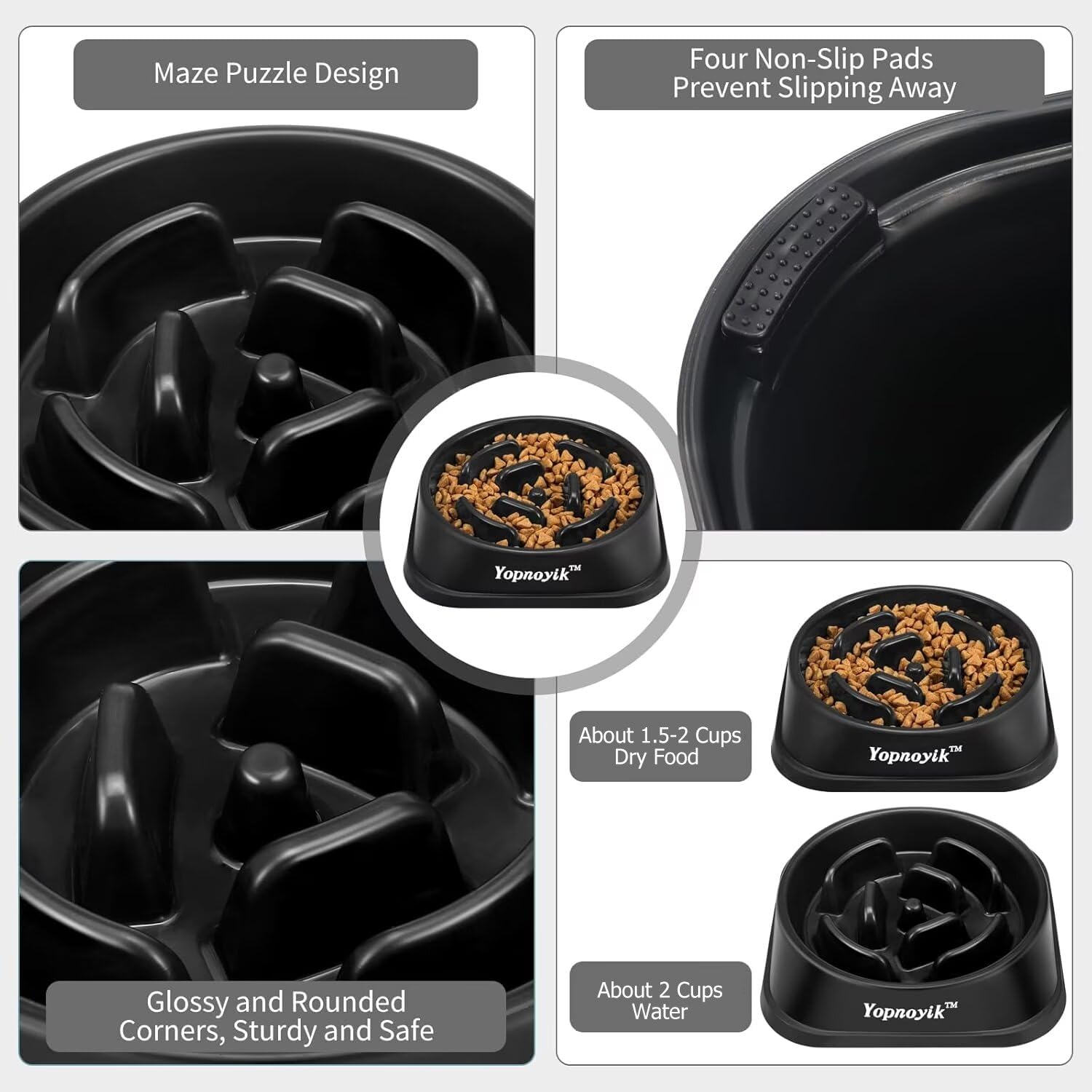Slow Eating Directly Reduces Choking Reference: Snapklik Com Slow Feeder Dog Bowls For Healthy Eating Non