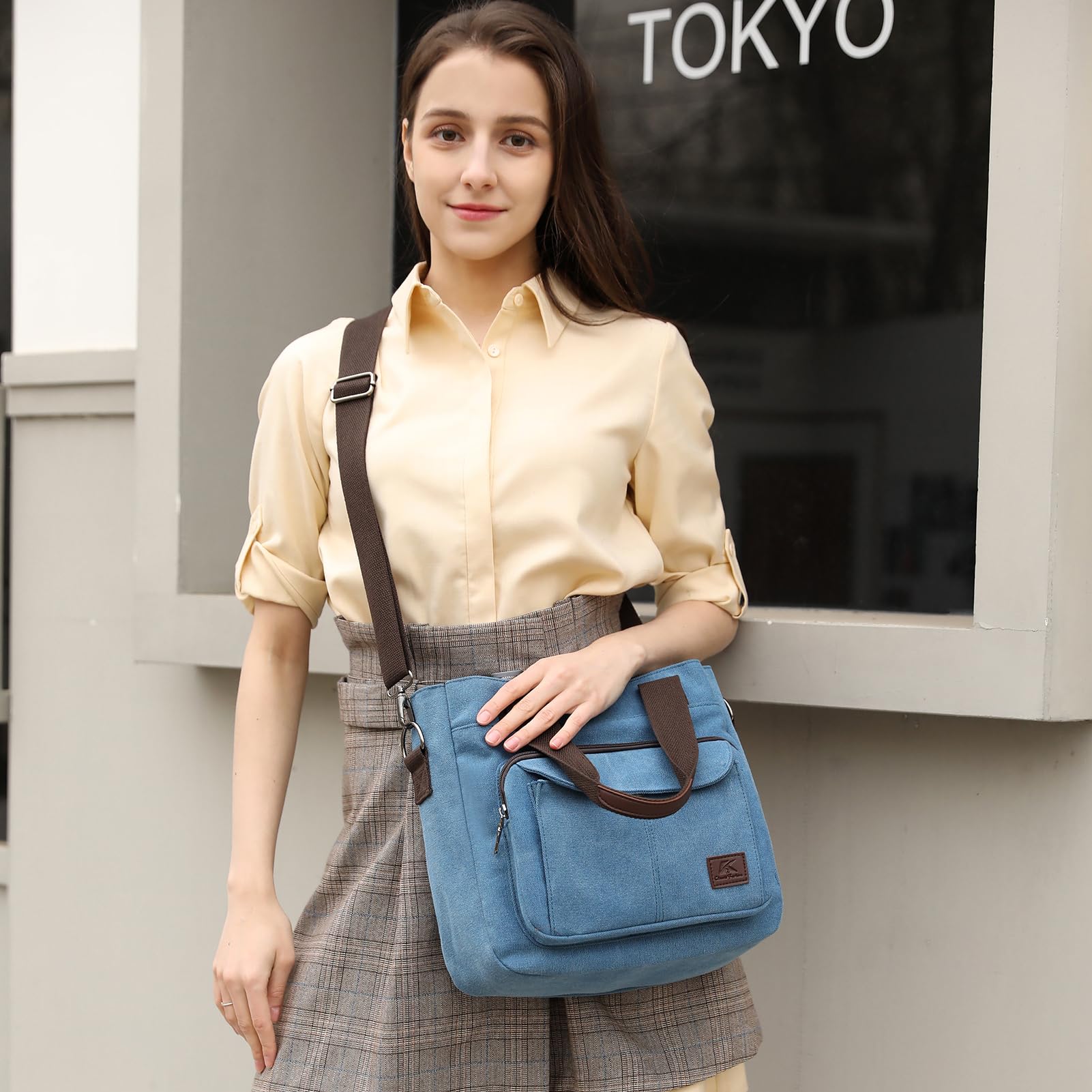 ZHIERNA - Dusfbb-1610, Borsa a tracolla vintage Donna