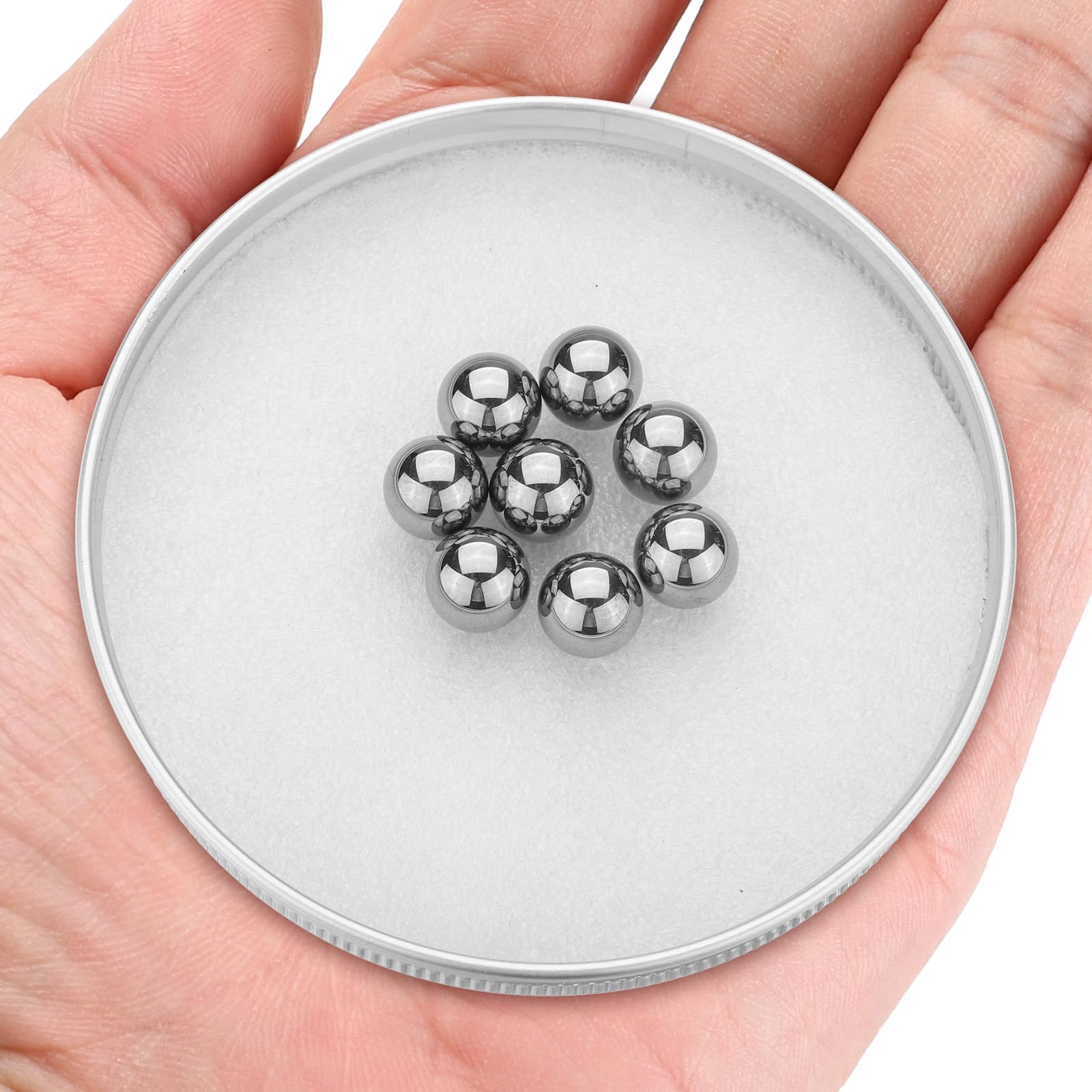 QUARKZMAN 8pcs Tungstène Acier Roulement Billes 3/8 Pouce Tungstène Carbure Précision Bille, G5 Grade