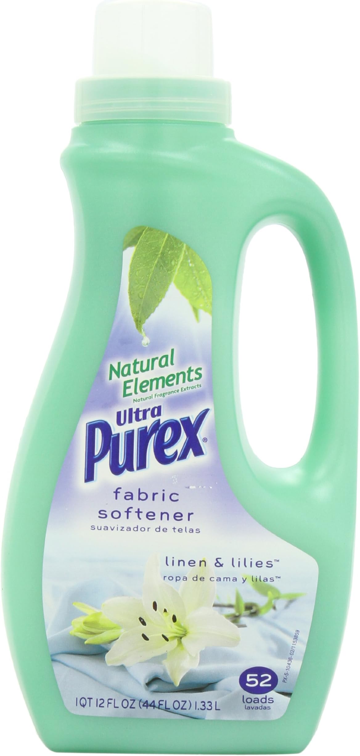 Purex Natural Elemants Fabric Softener, Linen and Lillies, 44 Ounce