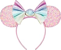 Vista 35 de FANYITY Orejas de disfraz de ratón, diademas de orejas de ratón para niñas y mujeres, talla libre