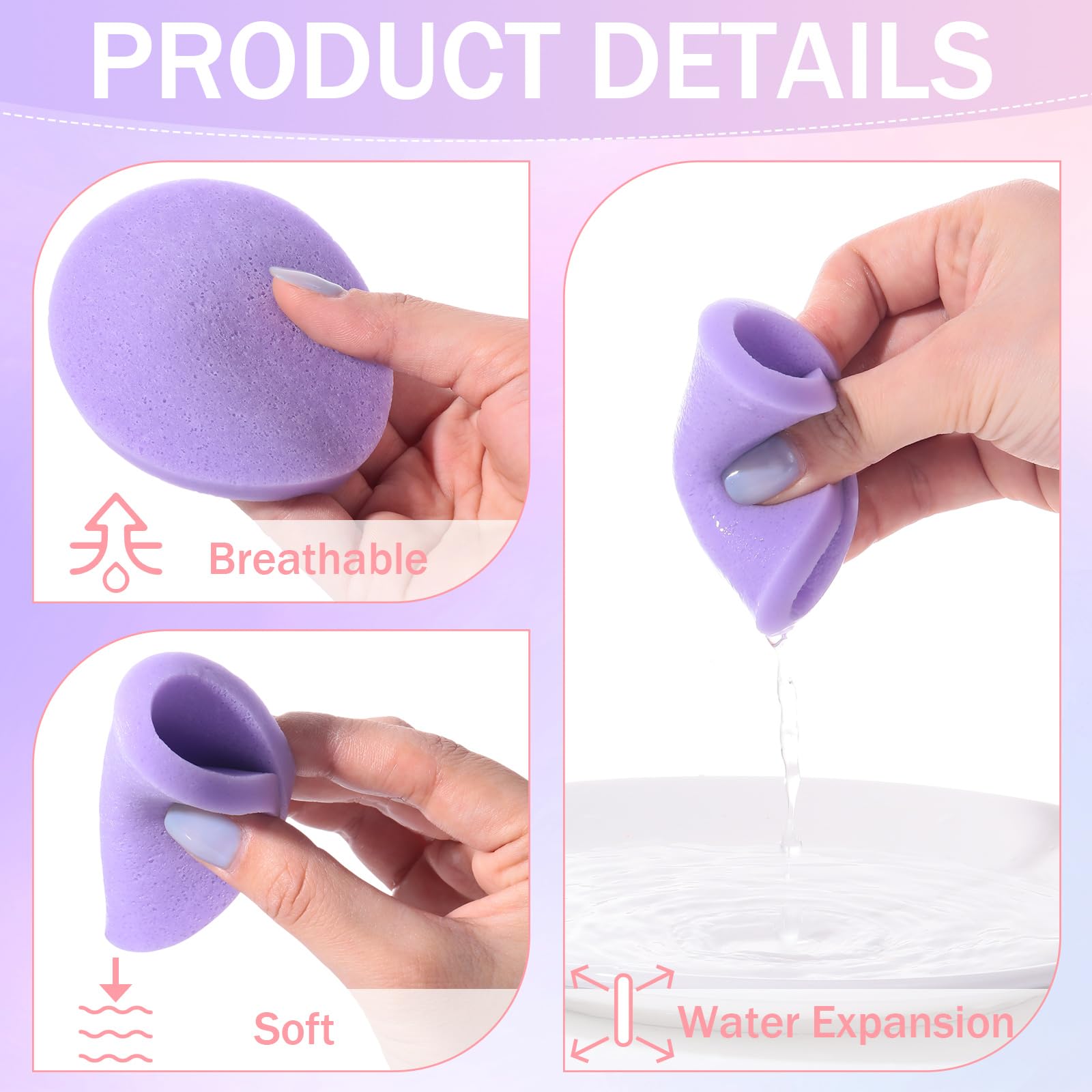 Mifoci 960 esponjas faciales comprimidas para esteticistas, almohadillas de esponja de eliminación de maquillaje, esponjas faciales redondas, esponja de limpieza facial para mujeres, spa exfoliante,