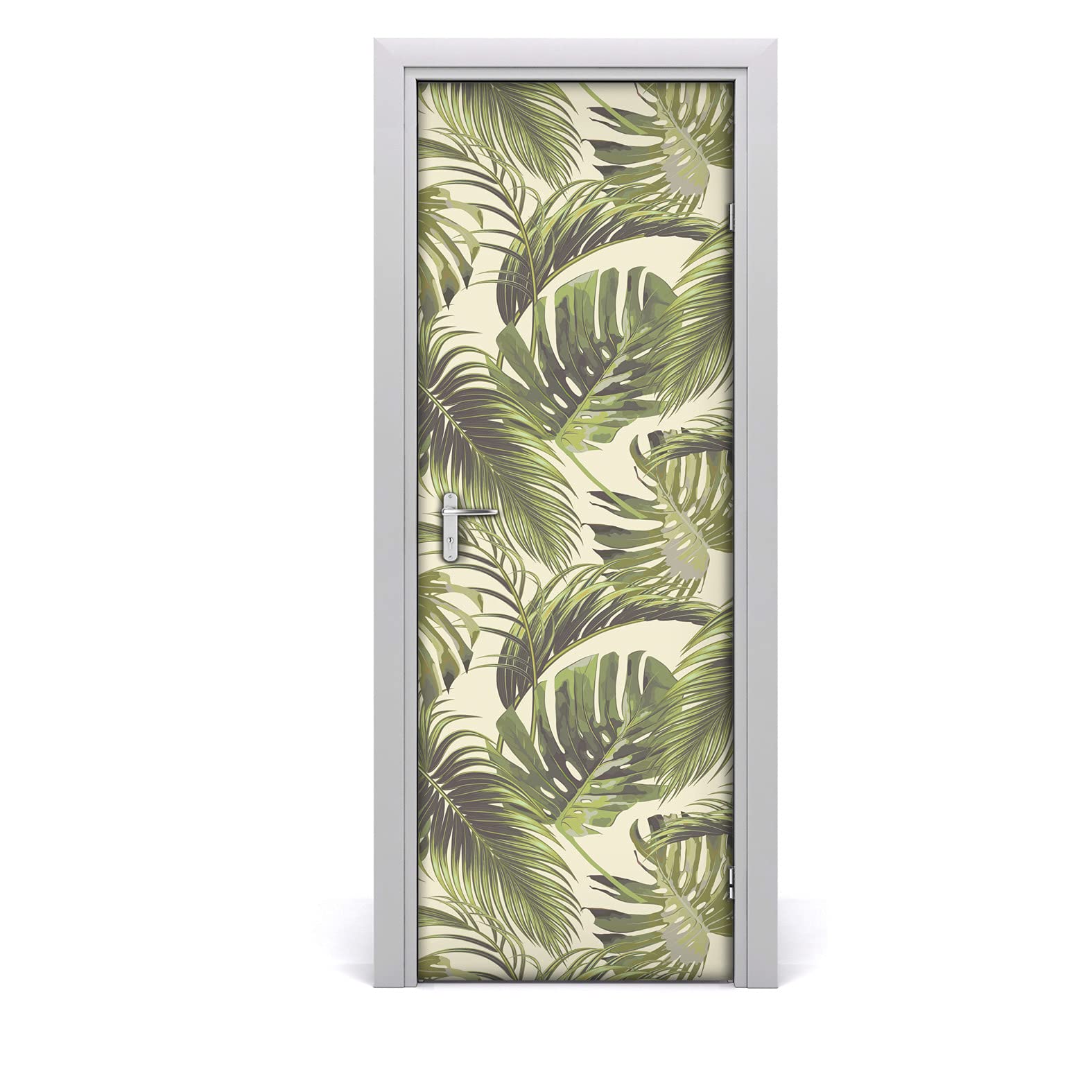 Autocollant de porte rénovation facile papier peint étanche vintage 85x200