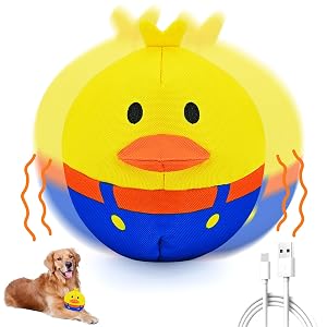 Interactive Dog Toys Responds to Barks Nudges Paws Keep Them Busy for Hours Rechargeable Hard-Wearing Oxford Fabric Self-Play