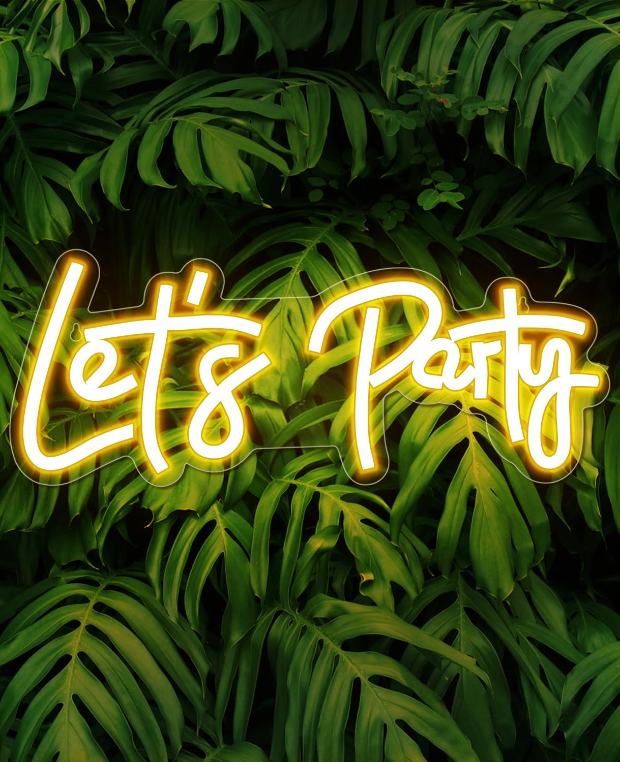 Let's Party Neon Signs, Arrinew LED Neon Light Sign for Wall Decor, Art Decorative Let's Party Neon Lights for Bachelorette Party, Engagement Party, Birthday Party,Wedding Party