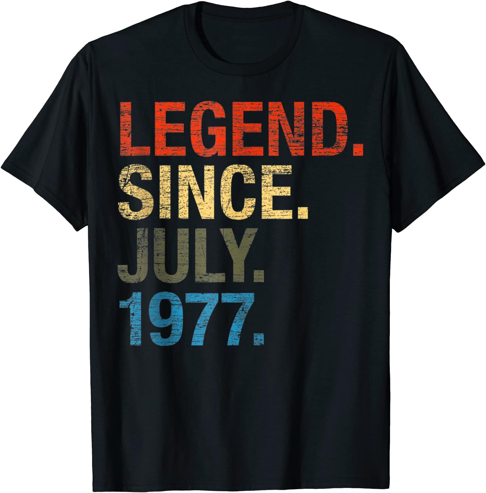 45 Years Old Gifts Legend Since July 1977 45th Birthday T-Shirt