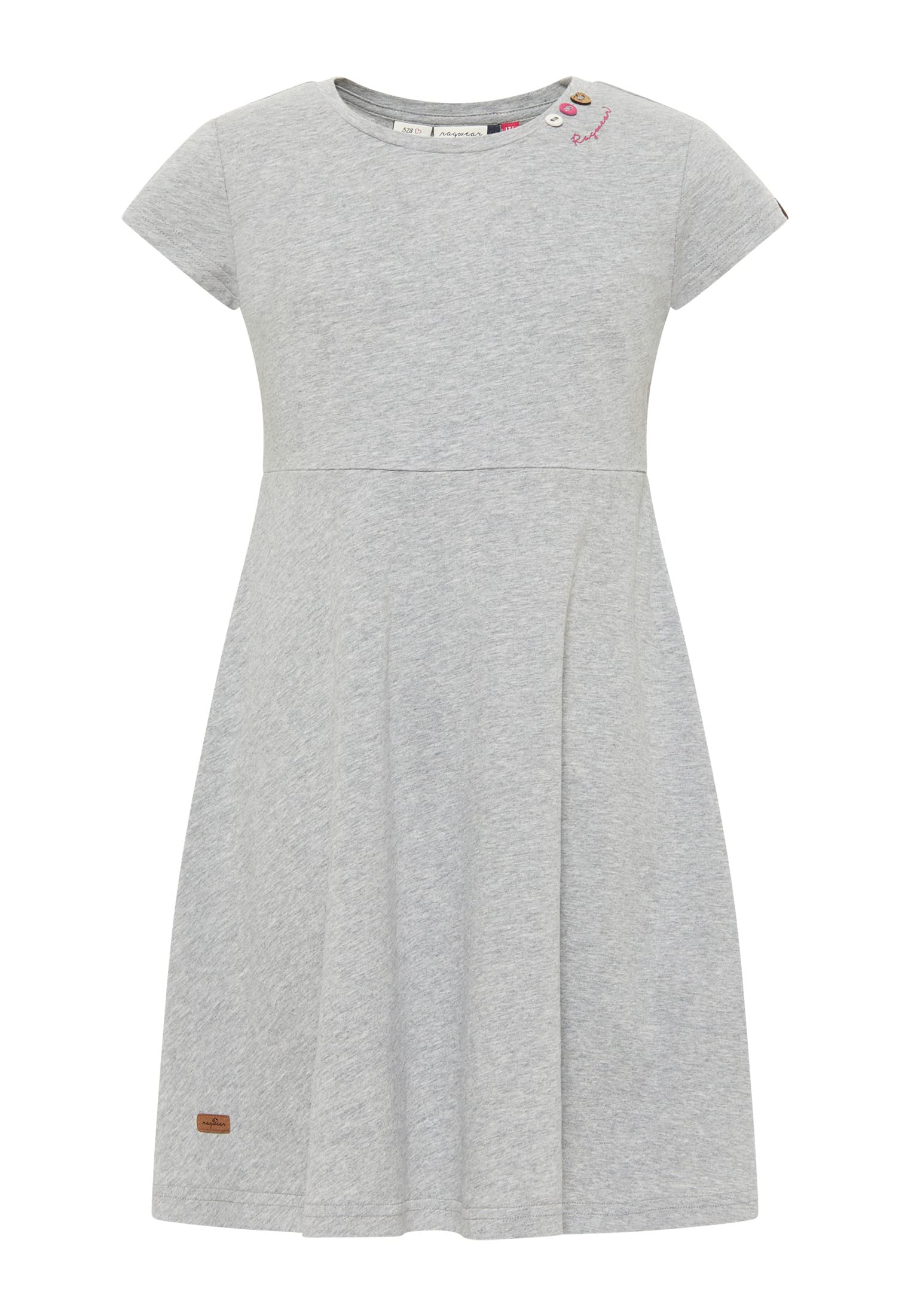 Ragwear Mädchen Kleid GWENDOLINE und GWENDOLINE DOTS Sommerkleid gepunktet und Einfarbig in sommerlichen Farben