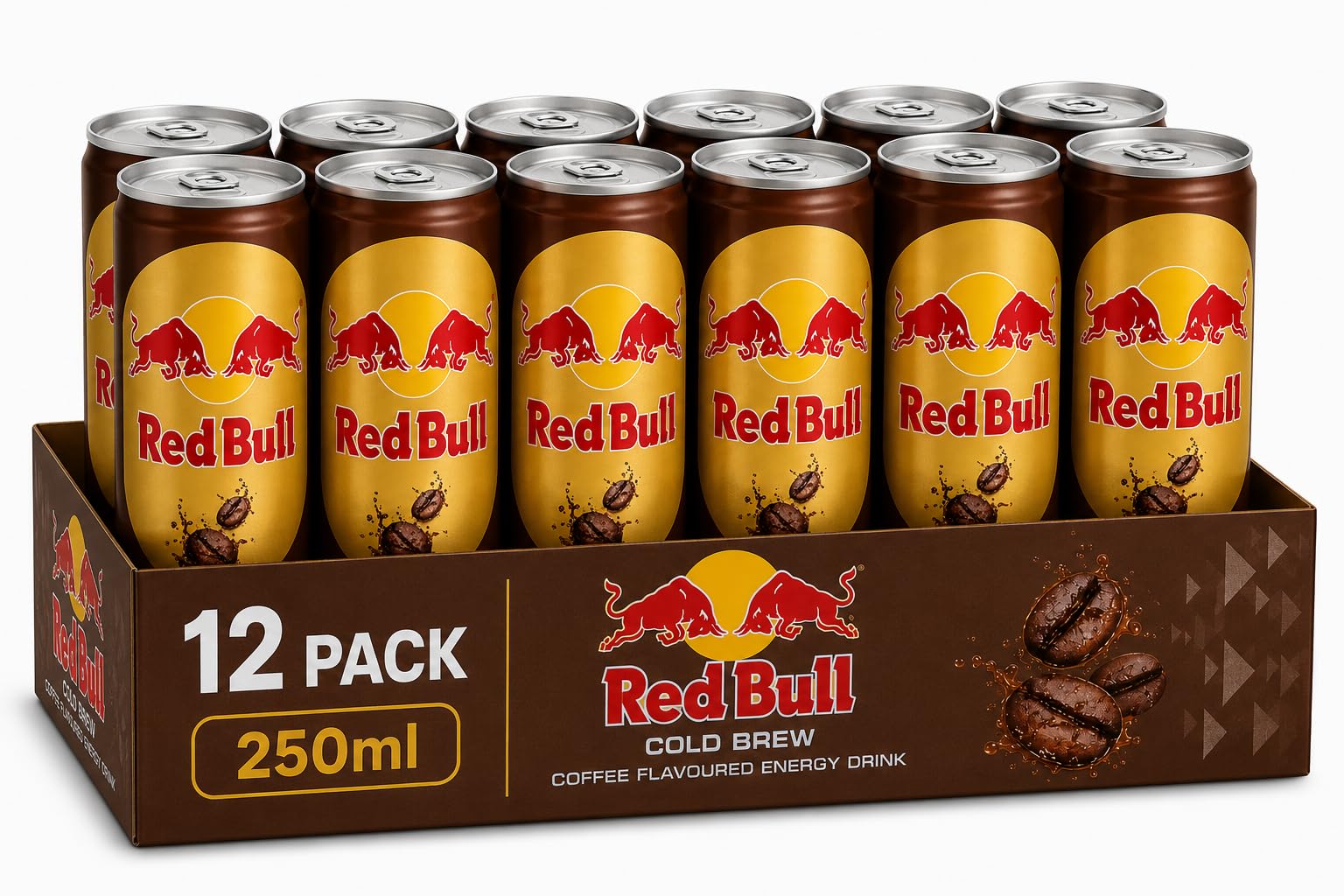 RED BULL - Cold Brew Coffee Flavoured Energy Drink (12 x 250ml) By COUGAR | Premium Ready To Drink Coffee's Energy Beverage | Smooth Cold Brew Coffee Taste | Refreshing Energy Drink Can For Work, Travel & Gaming | Perfect Chilled Beverage – (Imported-THAILAND)-image-29