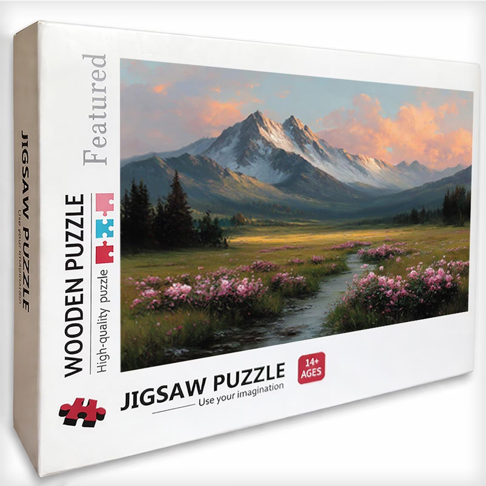 Montagna Puzzle 5000 Pezzi Adulti, Paesaggio Puzzle Legno con Scatola 156x105cm, Idea Regalo Uomo e Donna, Divertimento Per Adulti, per Gioco Familiar, Giochi di Sfida, Squisita Confezione, C-1072