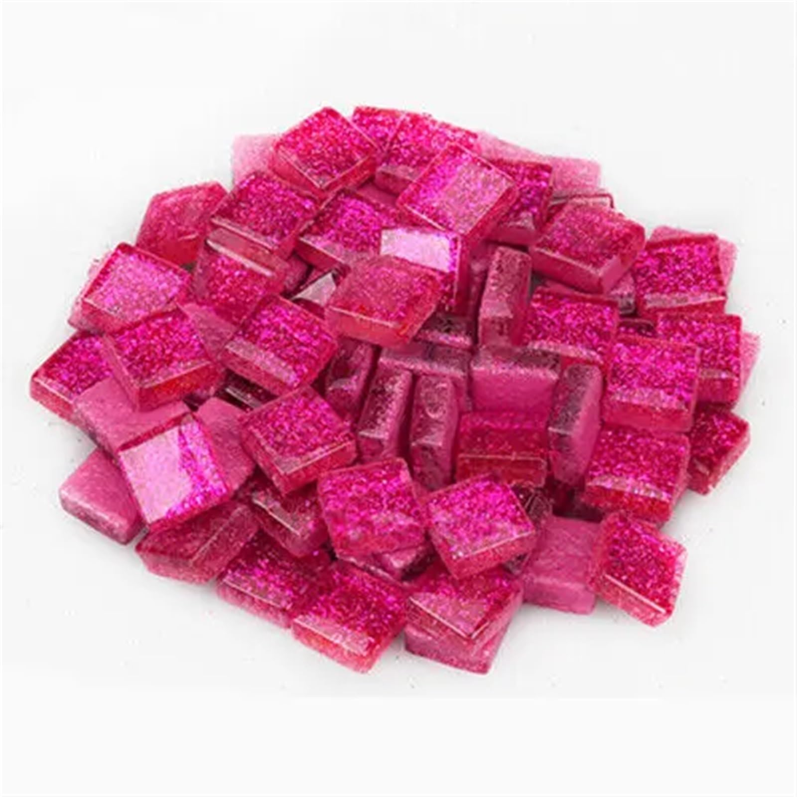 Mosaic Making Supplies 100g Glitter Glass Mosaic Tiles Crafting Pieces Art Hobbies Assorted for Craft arte(Color4)