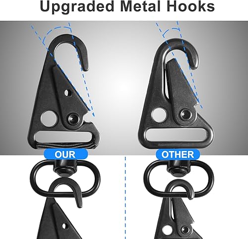 Miniatura 2 de Rifle Sling, 2 Point Sling with 6.5mm Soft Neoprene Pad,Newly Improved knob Snaps,Rifle Sling with Swivels(Hold up 300lb),Non-Slip Rifle Strap