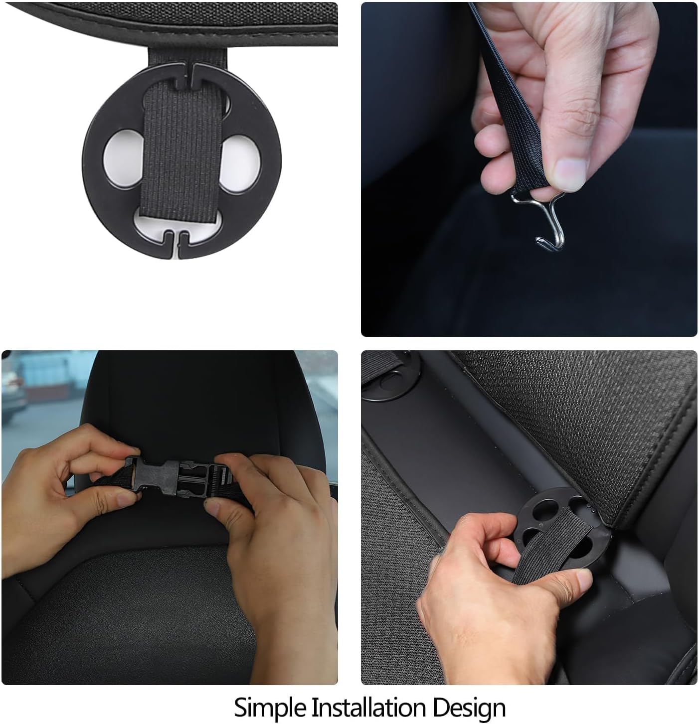 Protector Asiento Coche, Fundas Asientos Coche para Tesla Model 3/y, Universal Juegos De Cubreasientos Delanteros Y Traseros Funda De Asiento Protector Accesorios,Model 3-2PCS