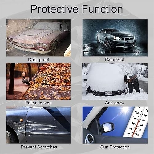 Miniatura 6 de Funda completa para coche compatible con Ssangyong Korando Kyron Musso Rexton 100% impermeable, anticongelante, antigranizo, antiarañazos