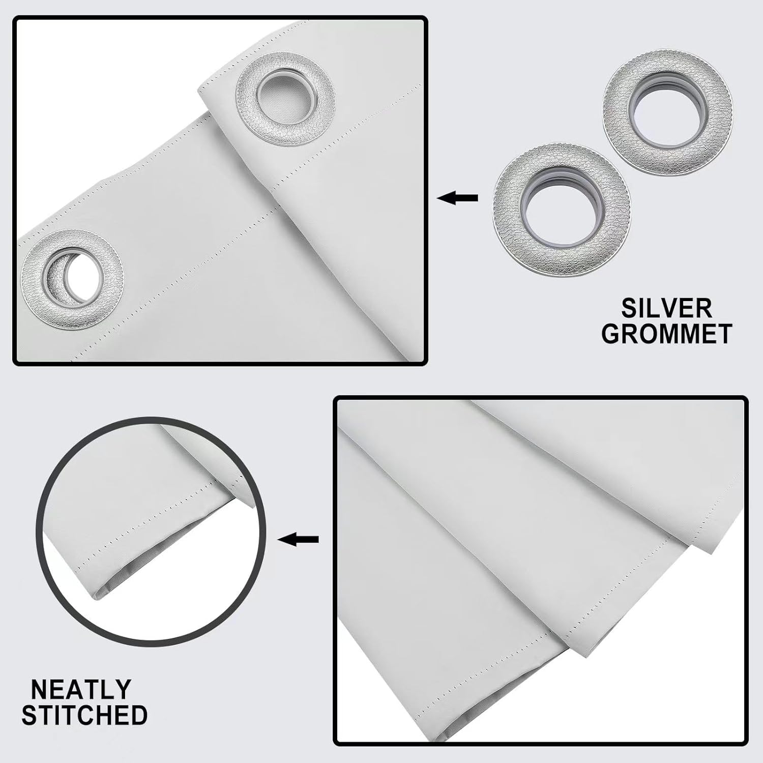 Custom Blackout Curtains, Personalized Window Drapes, Design Your Photo Text, Customized Room Darkening Thermal Curtains with Grommet for Living Room Bedroom Club Office Decor, 2 Panels 55W x 63L in