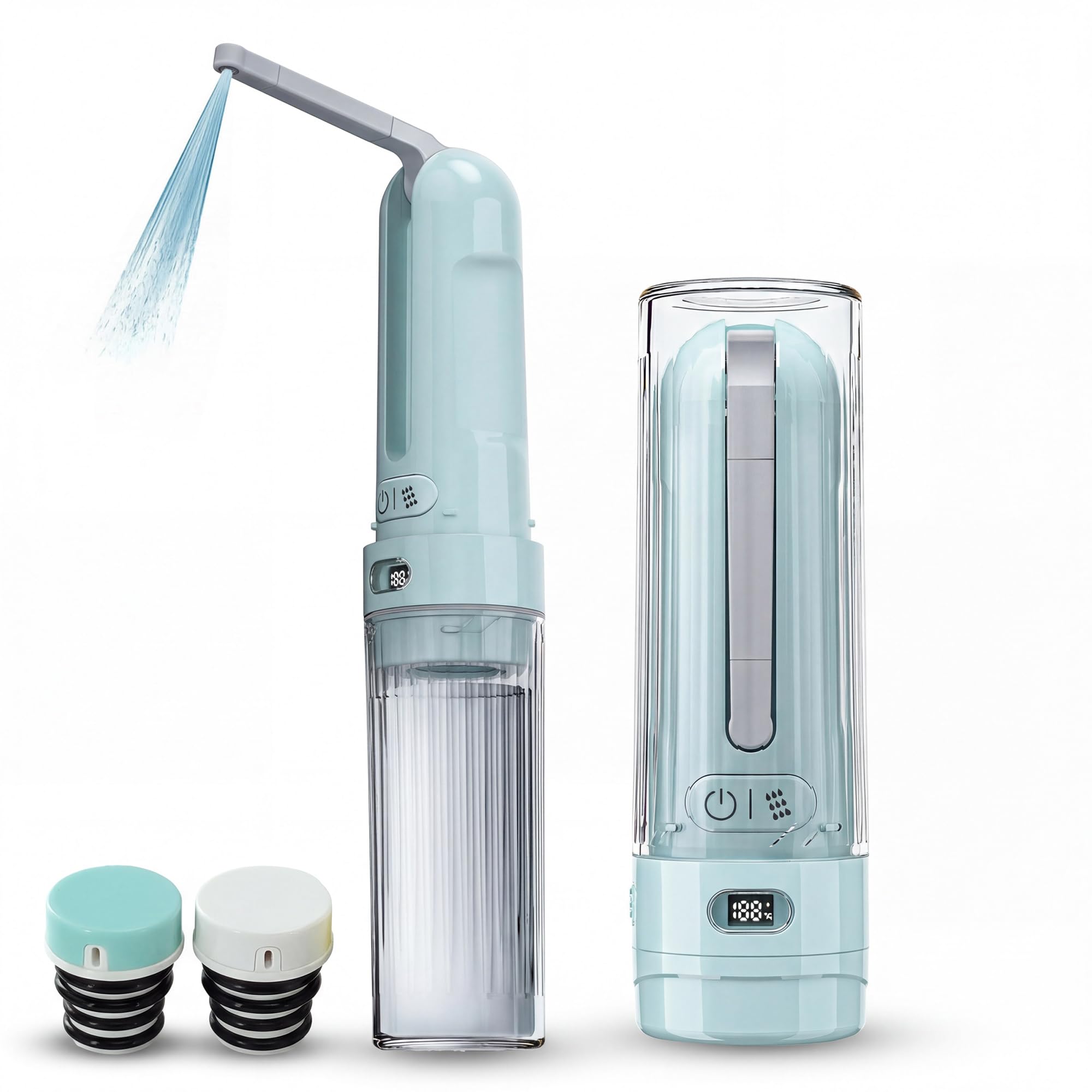 Bidé eléctrico portátil plegable con botella peri de mano integrada 8