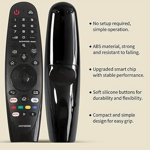 Miniatura 2 de Generic Control remoto mágico universal para LG Smart TV, repuesto para control remoto LG Magic apto para AKB75855501 MR20GA MR21GA MR21GC MR19BA