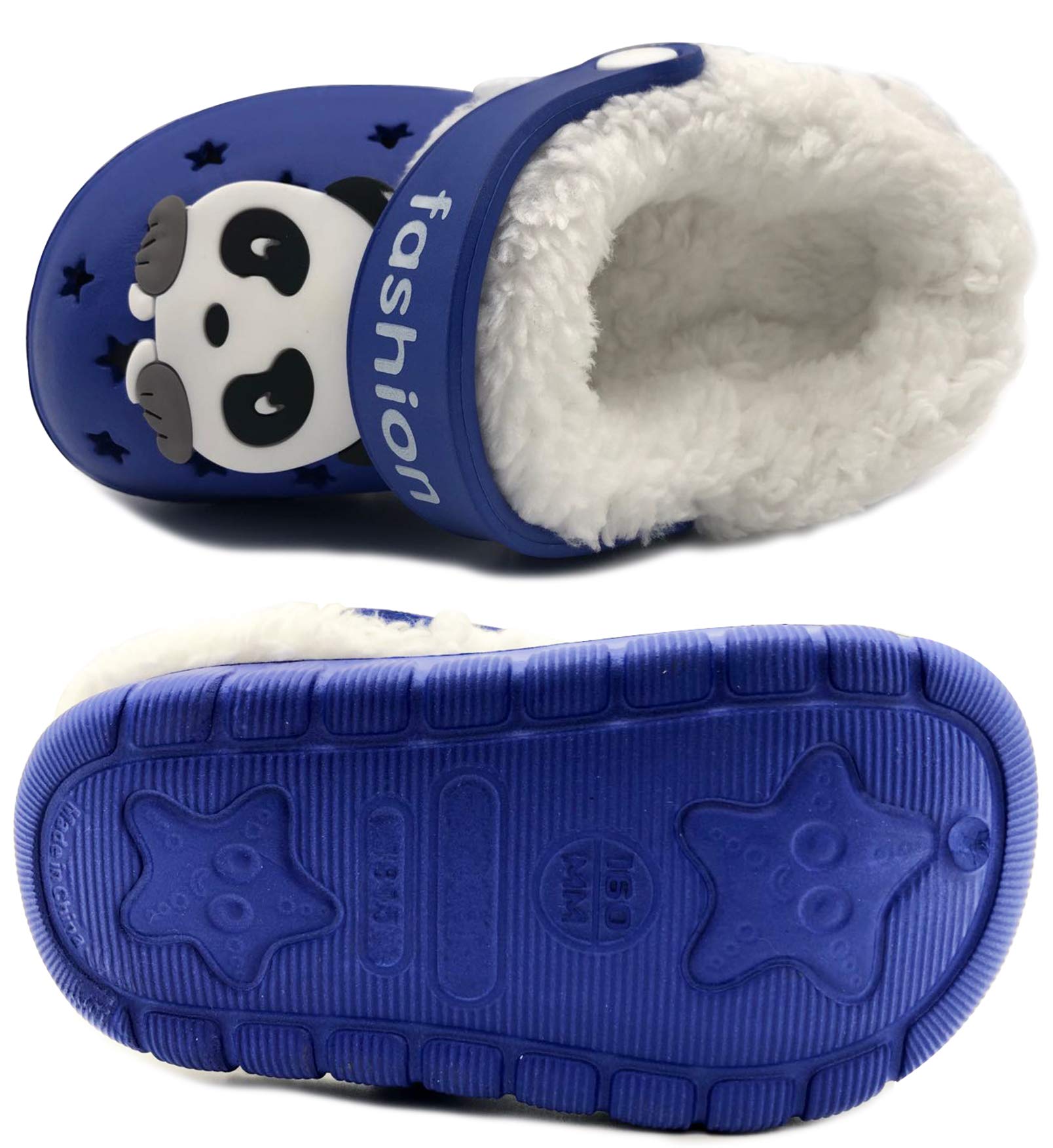 Vorgelen Bambini Invernali Zoccoli e Sabot Ragazzi Morbide Pelliccia Pantofole Ragazze Caldo Casa Ciabatte Antiscivolo Confortevole Scarpe da Giardino All'aperto/Interno 18.5-32 EU
